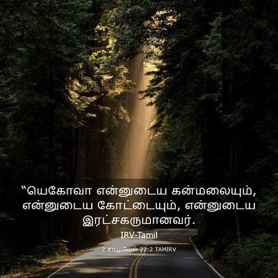 Picture 03 - 2 சாமுவேல் 22:2 TAMIRV - “யெகோவா என்னுடைய - Bible Verse Picture
