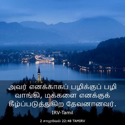 Picture 03 - 2 சாமுவேல் 22:48 TAMIRV - அவர் எனக்காகப் - Bible Verse Picture
