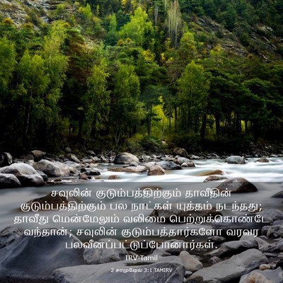 Picture 03 - 2 சாமுவேல் 3:1 TAMIRV - சவுலின் - Bible Verse Picture