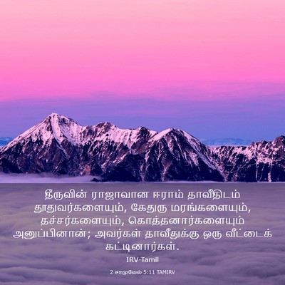 Picture 03 - 2 சாமுவேல் 5:11 TAMIRV - தீருவின் ராஜாவான - Bible Verse Picture