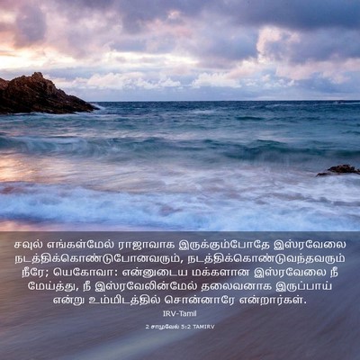 Picture 03 - 2 சாமுவேல் 5:2 TAMIRV - சவுல் எங்கள்மேல் - Bible Verse Picture