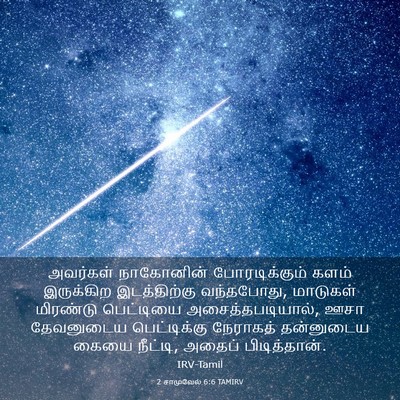 Picture 03 - 2 சாமுவேல் 6:6 TAMIRV - அவர்கள் நாகோனின் - Bible Verse Picture