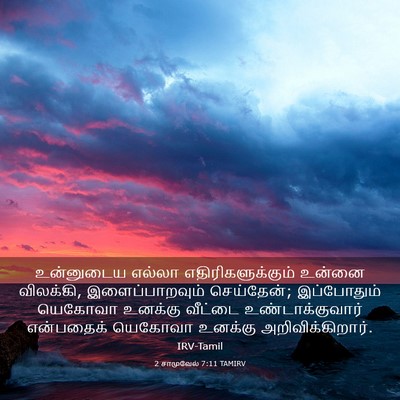 Picture 03 - 2 சாமுவேல் 7:11 TAMIRV - உன்னுடைய எல்லா - Bible Verse Picture