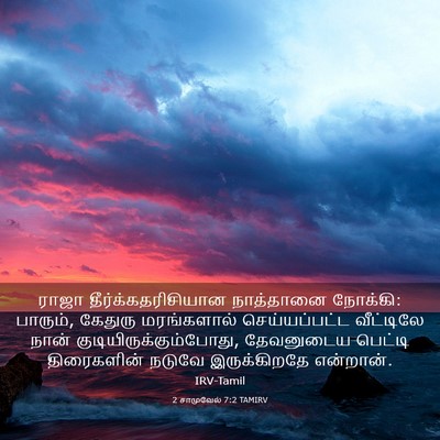 Picture 03 - 2 சாமுவேல் 7:2 TAMIRV - ராஜா - Bible Verse Picture