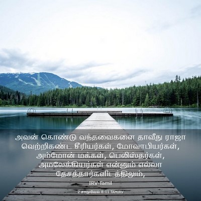Picture 03 - 2 சாமுவேல் 8:11 TAMIRV - அவன் கொண்டு - Bible Verse Picture