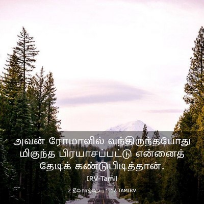 Picture 03 - 2 தீமோத்தேயு 1:17 TAMIRV - அவன் ரோமாவில் - Bible Verse Picture