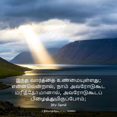 Picture 03 - 2 தீமோத்தேயு 2:11 TAMIRV - இந்த வார்த்தை - Bible Verse Picture