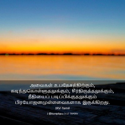 Picture 03 - 2 தீமோத்தேயு 3:17 TAMIRV - அவைகள் - Bible Verse Picture