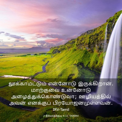 Picture 03 - 2 தீமோத்தேயு 4:11 TAMIRV - லூக்காமட்டும் - Bible Verse Picture