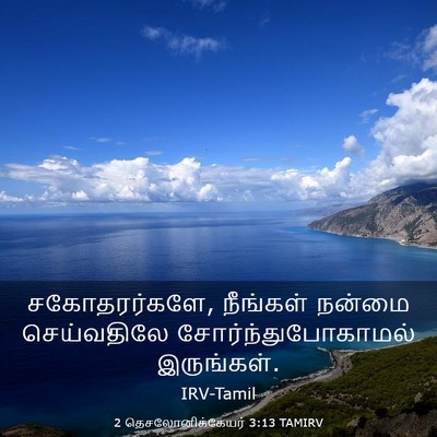 Picture 03 - 2 தெசலோனிக்கேயர் 3:13 TAMIRV - சகோதரர்களே, - Bible Verse Picture