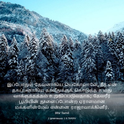 Picture 03 - 2 நாளாகமம் 1:9 TAMIRV - இப்போதும் - Bible Verse Picture