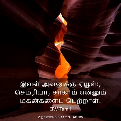 Picture 03 - 2 நாளாகமம் 11:19 TAMIRV - இவள் அவனுக்கு - Bible Verse Picture