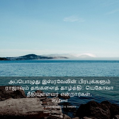 Picture 03 - 2 நாளாகமம் 12:6 TAMIRV - அப்பொழுது - Bible Verse Picture