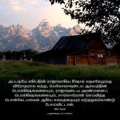 Picture 03 - 2 நாளாகமம் 12:9 TAMIRV - அப்படியே - Bible Verse Picture