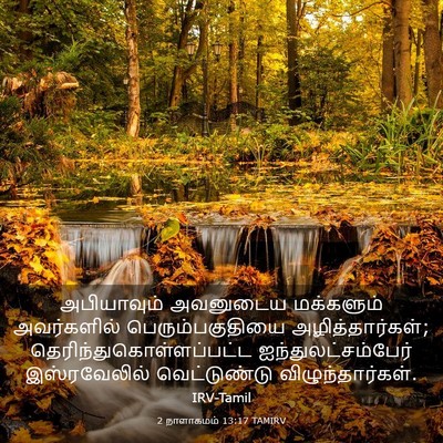 Picture 03 - 2 நாளாகமம் 13:17 TAMIRV - அபியாவும் அவனுடைய - Bible Verse Picture