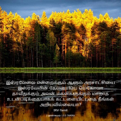Picture 03 - 2 நாளாகமம் 13:5 TAMIRV - இஸ்ரவேலை - Bible Verse Picture