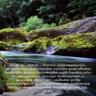 Picture 03 - 2 நாளாகமம் 23:18 TAMIRV - தாவீது - Bible Verse Picture