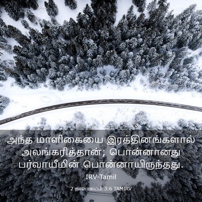Picture 03 - 2 நாளாகமம் 3:6 TAMIRV - அந்த மாளிகையை - Bible Verse Picture