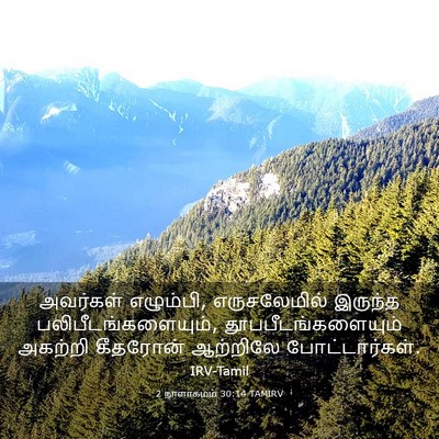 Picture 03 - 2 நாளாகமம் 30:14 TAMIRV - அவர்கள் எழும்பி, - Bible Verse Picture