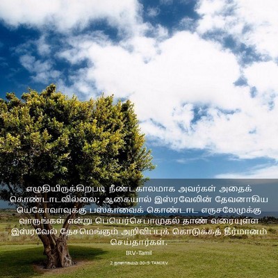 Picture 03 - 2 நாளாகமம் 30:5 TAMIRV -  - Bible Verse Picture