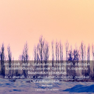 Picture 03 - 2 நாளாகமம் 34:16 TAMIRV - சாப்பான் அந்த - Bible Verse Picture