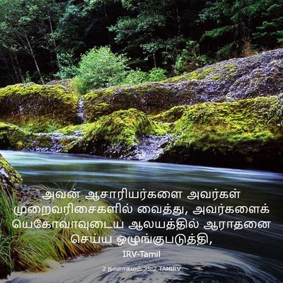 Picture 03 - 2 நாளாகமம் 35:2 TAMIRV - அவன் ஆசாரியர்களை - Bible Verse Picture