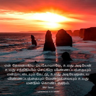 Picture 03 - 2 நாளாகமம் 6:19 TAMIRV - என் தேவனாகிய - Bible Verse Picture