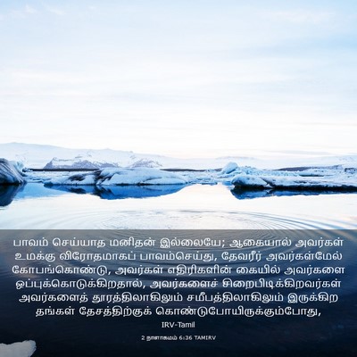 Picture 03 - 2 நாளாகமம் 6:36 TAMIRV - பாவம் செய்யாத - Bible Verse Picture