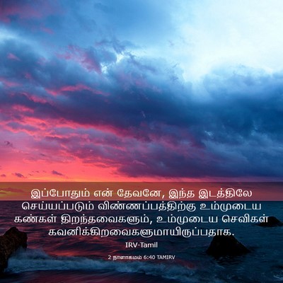 Picture 03 - 2 நாளாகமம் 6:40 TAMIRV - இப்போதும் என் - Bible Verse Picture