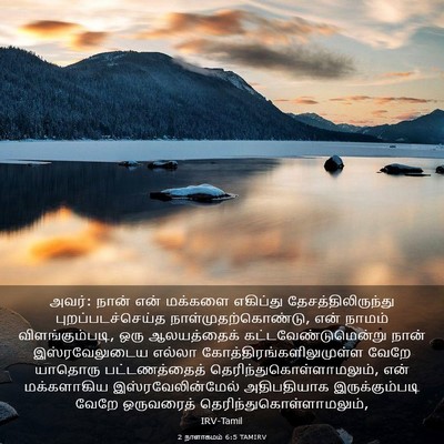 Picture 03 - 2 நாளாகமம் 6:5 TAMIRV - அவர்: நான் என் - Bible Verse Picture
