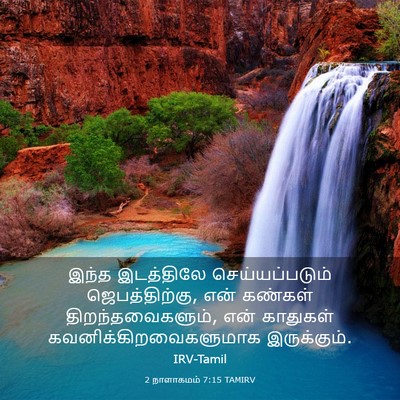 Picture 03 - 2 நாளாகமம் 7:15 TAMIRV - இந்த இடத்திலே - Bible Verse Picture
