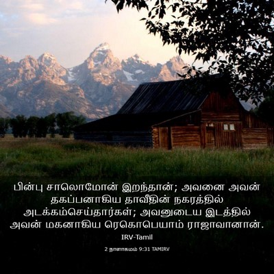 Picture 03 - 2 நாளாகமம் 9:31 TAMIRV - பின்பு சாலொமோன் - Bible Verse Picture
