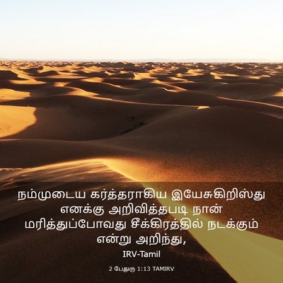 Picture 03 - 2 பேதுரு 1:13 TAMIRV - நம்முடைய - Bible Verse Picture