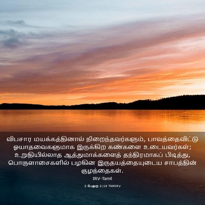 Picture 03 - 2 பேதுரு 2:14 TAMIRV - விபசார - Bible Verse Picture