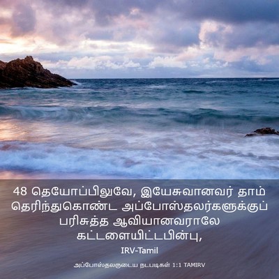 Picture 03 - அப்போஸ்தலருடைய நடபடிகள் 1:1 TAMIRV - 48 தெயோப்பிலுவே, - Bible Verse Picture