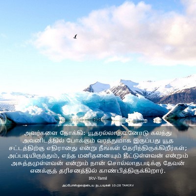 Picture 03 - அப்போஸ்தலருடைய நடபடிகள் 10:28 TAMIRV - அவர்களை நோக்கி: - Bible Verse Picture