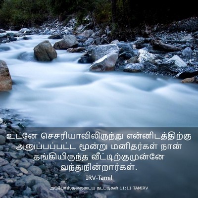 Picture 03 - அப்போஸ்தலருடைய நடபடிகள் 11:11 TAMIRV - உடனே - Bible Verse Picture