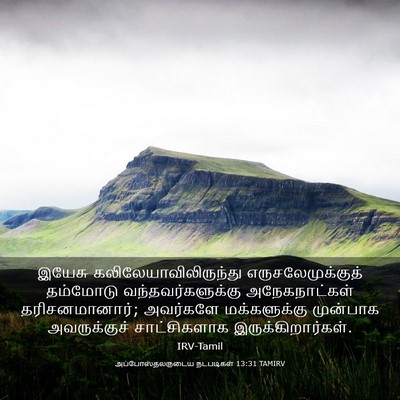 Picture 03 - அப்போஸ்தலருடைய நடபடிகள் 13:31 TAMIRV - இயேசு - Bible Verse Picture