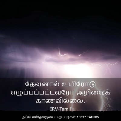 Picture 03 - அப்போஸ்தலருடைய நடபடிகள் 13:37 TAMIRV - தேவனால் உயிரோடு - Bible Verse Picture