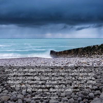 Picture 03 - அப்போஸ்தலருடைய நடபடிகள் 13:41 TAMIRV -  - Bible Verse Picture
