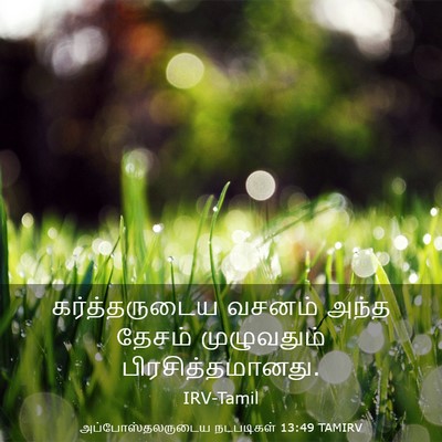 Picture 03 - அப்போஸ்தலருடைய நடபடிகள் 13:49 TAMIRV - கர்த்தருடைய வசனம் - Bible Verse Picture