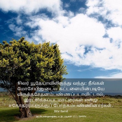 Picture 03 - அப்போஸ்தலருடைய நடபடிகள் 15:1 TAMIRV - சிலர் - Bible Verse Picture