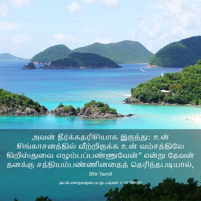 Picture 03 - அப்போஸ்தலருடைய நடபடிகள் 2:30 TAMIRV - அவன் - Bible Verse Picture