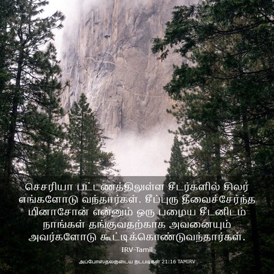 Picture 03 - அப்போஸ்தலருடைய நடபடிகள் 21:16 TAMIRV - செசரியா - Bible Verse Picture