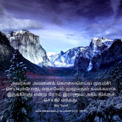 Picture 03 - அப்போஸ்தலருடைய நடபடிகள் 21:31 TAMIRV - அவர்கள் அவனைக் - Bible Verse Picture