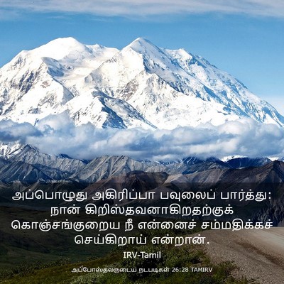 Picture 03 - அப்போஸ்தலருடைய நடபடிகள் 26:28 TAMIRV - அப்பொழுது - Bible Verse Picture
