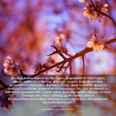 Picture 03 - அப்போஸ்தலருடைய நடபடிகள் 28:27 TAMIRV - இவர்கள் - Bible Verse Picture