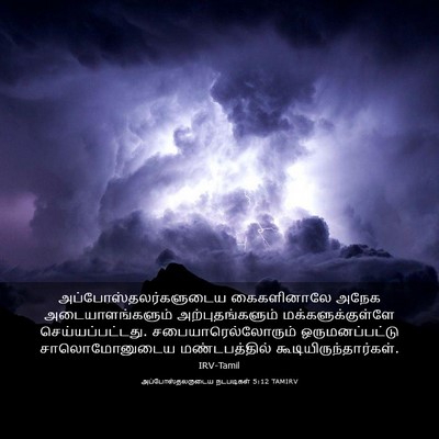 Picture 03 - அப்போஸ்தலருடைய நடபடிகள் 5:12 TAMIRV -  - Bible Verse Picture