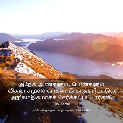 Picture 03 - அப்போஸ்தலருடைய நடபடிகள் 5:14 TAMIRV - அநேக ஆண்களும், - Bible Verse Picture