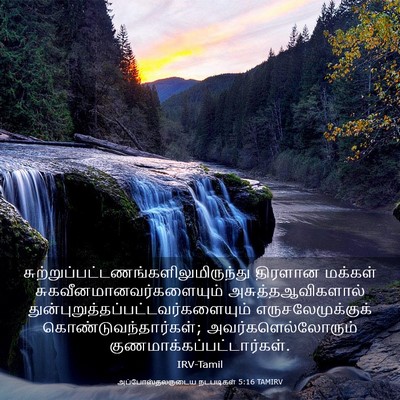 Picture 03 - அப்போஸ்தலருடைய நடபடிகள் 5:16 TAMIRV -  - Bible Verse Picture